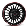 Produktbild: 1x BORBET DESIGN CW3 black glossy red ring 7.5Jx18 5x120 ET35