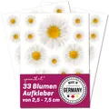 Produktbild: Aufkleber-Set bunte Blumen I Gerbera I DIN A5 I UV-Schutzlaminiert I kfz_688