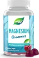 Produktbild: Magnesium Gummibärchen für Erwachsene & Kinder I 180 mg Magnesiumcitrat I Kirsch-Geschmack I vegan I 60 Stk – 1 Dose