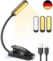 Produktbild: Leselampe Buch Klemme, TEAMPD Buchlampe mit 10 LEDs, 3 Farbtemperatur Modi