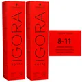 Produktbild: Schwarzkopf Igora Royal 2 x 60 ml 8-11 hellblond cendre extra Haarfarbe Cremefar