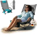 Produktbild: Skandika Strand Campingstuhl Beach mit Mesh hohe Lehne faltbar grau Neu