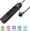 Produktbild: 3-fach Steckdosenleiste 3-fach Steckdosenleiste mit zwei usb-Ladeanschlüssen und flachem cee 7/7 Stecker, 3,0 m