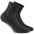 Produktbild: Rohner Socks Wandersocken Fibre Light Quarter (Mischgewebe) denimschwarz - 1 Paar schwarz 44-46
