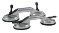Produktbild: Silverline Doppelsaugheber 2er Set Doppel-Saugheber aus Aluminium Vakuum Sauggriff bis 100kg, -]