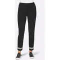 Produktbild: Jerseyhose HEINE, Damen, Gr. 34, Normalgrößen, schwarz, 76% Polyester, 20% Viskose, 4% Elasthan, unifarben, 7/8-Länge, Hosen Jerseyhose