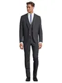Produktbild: Steffen Klein Herren Anzug - Dreiteiler - Slim Fit - Größe 52 - Business Anzug mit Weste - Elastischer Komfort - Anthrazit