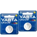 Produktbild: 2 VARTA CR2477 Lithium Knopfzelle batteries 3V No Mercury 2033 Indonesia 1BL Neu