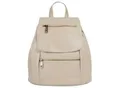 Produktbild: Cityrucksack SAMANTHA LOOK, Damen, Gr. B/H/T: 24cm x 27cm x 11cm, onesize, beige (creme), Leder, Rindsleder, beschichtet, leicht glänzend, Rucksäcke Cityrucksack, echt Leder, Made in Italy