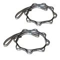 Produktbild: 2pcs Daisy Chains, Verstellbare Nylon Strap, Yoga-Verlängerungsgurte (Silber-Grau)