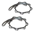 Produktbild: 2pcs Daisy Chains, Verstellbare Nylon Strap, YogaVerlängerungsgurte SilberGrau