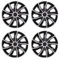 Produktbild: Radkappen Radblenden Radzierblenden Satz 4 Stk. Set Schwarz Silber KFZ 14