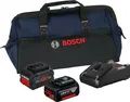 Produktbild: Bosch Starter-Set 18V / 1x 4,0 Ah Akku + 1x 5,5 Ah ProCORE18V Akku + Ladegerät GAL 18V-40 in Handwerkertasche
