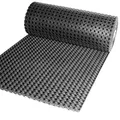 Produktbild: Ringgummimatte Gummimatte Wabenmatte Lochmatte für außen robuste Outdoor Schmutzfangmatte Meterware Höhe 16mm Größe 100x50cm