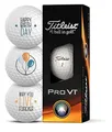 Produktbild: Titleist Golfbälle 3er Pack Motiv Happy Birthday Golf Geschenke für Golfer Geschenkidee (Pro V1)