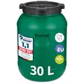 Produktbild: Garronda 30 Liter Weithalsfass aus BPA-freiem Futtertonne Fass Universalfass Lebensmittel Fass Regenfass für Garten Regentonne mit Deckel Regenwassertonne für Garten Wassertonne GD-0078, Grün