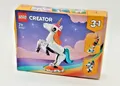 Produktbild: LEGO 31140 Creator 3-in-1 Magisches Einhorn-Spielzeug zum Seepferdchen zum Pfau