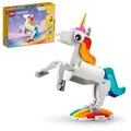 Produktbild: LEGO 31140 Creator 3-in-1 Magisches Einhorn, Seepferdchen, Pfau