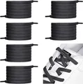 Produktbild: anshuke 6 Paar Elastische Schnürsenkel Metallkapsel Gummi Schuhbänder Sneaker