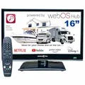 Produktbild: Unispectra® 16“ Smart TV (webOS) Full HD 230V 24V Triple Tuner: Sat, Antenne, Kabel TV, 3xHDMI, 2xUSB, Magic Remote. 12V Fernseher für Wohnmobile, Wohnwagen, LKWs, Lieferwagen, Boote
