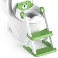 Produktbild: Rabb 1st Toilettenleiter für Kinder, Upgraded Kindertoilette für Jungen und Mädchen, 2 in 1 Kind Toilettensitz mit Treppe, Spritz und Rutschfestes Trittbrett