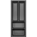 Produktbild: SOTECH ORGA-BOX-3 Besteckeinsätze Tiefe 473 mm Höhe 50,5 mm Anthrazit Schubladeneinsätze Breite 191 mm