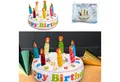 Produktbild: CEPEWA Aufblasbares Essen Torte aufblasbar Happy Birthday Geburtstagskuchen H22cmxØ30cm Kerzen