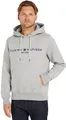 Produktbild: Tommy Hilfiger Herren Hoodie Core Tommy Logo mit Kapuze, Grau (Cloud Heather), S