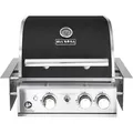 Produktbild: Allgrill Einbau-Gasgrill chef s black Built-In Air System, 2 Brenner, Backburner 100759