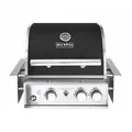 Produktbild: ALLGRILL Einbau-Gasgrill CHEF S BLACK Built-In Air System, 2 Brenner, Backburner