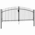 Produktbild: vidaXL Zauntor Woerden Doppeltür mit Dornenaufsatz 299,5 x 174,5 cm NEU