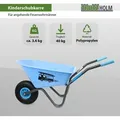 Produktbild: Kinderschubkarre blau Feuerwehr Schiebkarre Metallschubkarre Gartenkarre