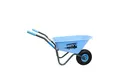 Produktbild: TRUTZHOLM Schubkarre Kinderschubkarre Feuerwehr Schiebkarre Metallschubkarre Gartenkarre, Blau,stabil,einfach zu montieren