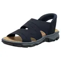 Produktbild: Rieker Sandale Trekkingsandale, Outdoorsandale, Sommerschuh mit Elastik-Einschlupf blau 36 EU