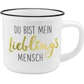 Produktbild: Gruss und Co 45772 Kaffeebecher Lieblingsmensch, New Bone China Porzellan,  ...
