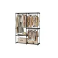 Produktbild: Kompaktgarderobe   , schwarz , Maße (cm): B: 138 H: 182