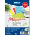 Produktbild: Stylex Briefumschläge, DIN C6, farbig, 20 Stück