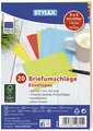 Produktbild: STYLEX® 40845 Briefumschläge - C6, ohne Fenster, nassklebend, 20 Stück sortirt