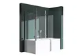 Produktbild: Mai & Mai Badewannenaufsatz Duschwand für Badewanne Badewannenfaltwand ESG GLAS 6mm NANO C113