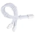 Produktbild: Silverstone SST-PP07E-EPS8W-V2 - Superflexible Netzteil-Verlängerungskabel, 1 x EPS12V 8pin (4+4), weiß
