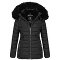 Produktbild: Navahoo Winterjacke Navahoo Umay Princess Damen Winter Steppjacke B900 mit kuschligem Teddyfell und abnehmbarer Kapuze schwarz XL (42)