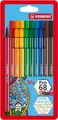 Produktbild: Stabilo Pen 68 Premium Filzstift 10er Pack Fasermaler in verschidenen Farben