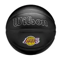 Produktbild: Wilson NBA Team Premiere Basketball, Dynamisches Tiefendesign mit strukturierter Schlangenhaut und besticktem Teamaufnäher, Team: Los Angeles Lakers, Farbe: Schwarz, Größe: 7