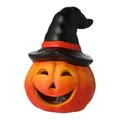 Produktbild: Windlicht KÜRBIS HALLOWEEN BHT 12x17x12 cm orange Teelichthalter Windlichtglas