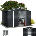 Produktbild: Geräteschuppen Anthrazit-Metallic mit Fundament 260x205x180cm