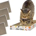 Produktbild: Kratzbrett für Katzen Kratzi Pad 5er-Set 46,5 x 17,5 x 3,4 cm Kratzpappe Kratzmatte Krallenpflege