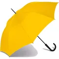 Produktbild: RS-Stockschirm Exklusiv sturmsicher mit Automatik Fiberglas-Streben - Gelb