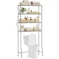 Produktbild: SONGMICS 4-Etagen-Toilettenschrank, Badezimmerschrank, Waschmaschinenregal, verstellbare Regale mit Haken, Toilettenpapierhalter, platzsparend, 30 x 83 x 176 cm, Taubenblau BTS023G01
