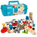 Produktbild: BRIO Builder 34586 Box 49 TLG. - Das kreative Konstruktionsspielzeug aus Schweden - Einsteiger-Set im praktischen Werkzeugkoffer - Für Kinder ab 3 Jahren