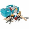 Produktbild: BRIO Builder Box 49-tlg. Werkzeugkoffer Kinder Werkzeug Holz Kleinkind Spielzeug